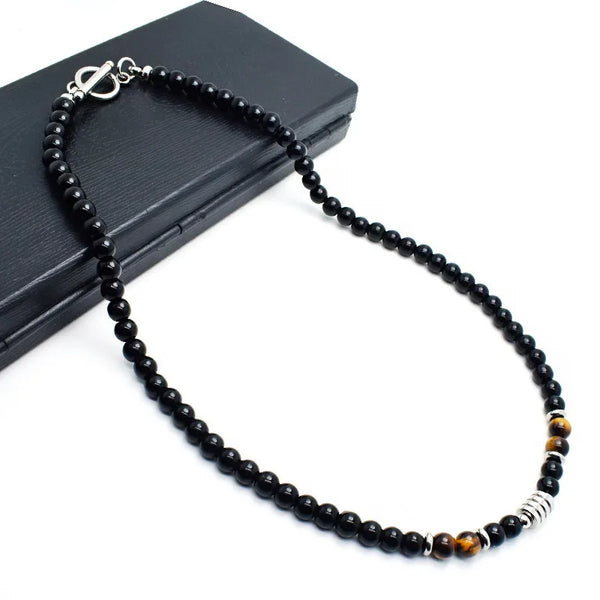 Choker Pearl Necklace Men's