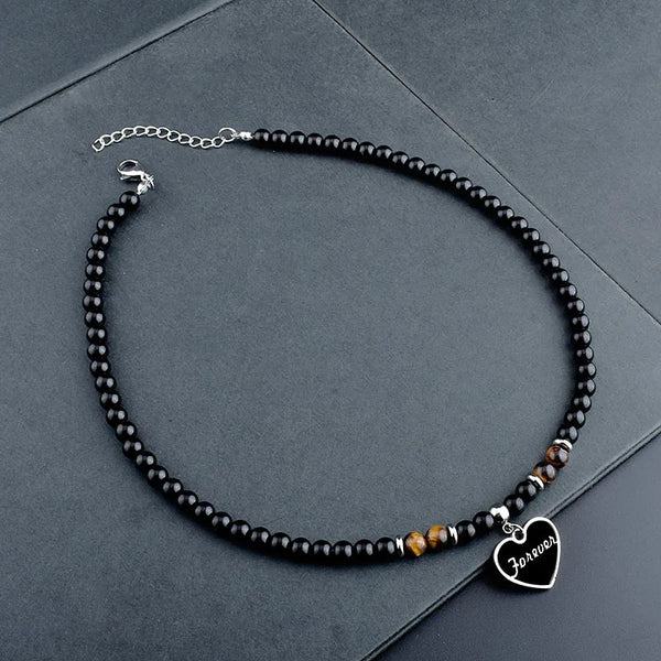 Choker Pearl Necklace Men's