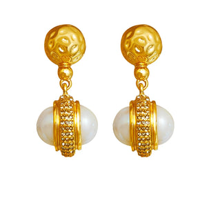 Dangle Drop Earrings Pearl