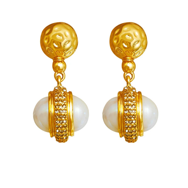 Dangle Drop Earrings Pearl