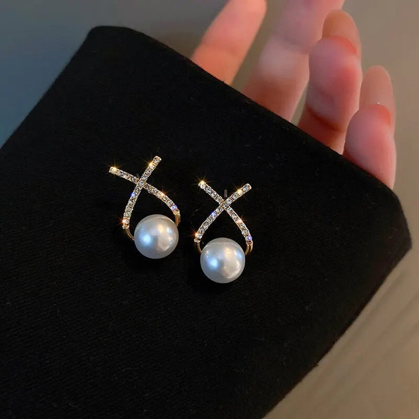 Earrings With Pearl Drops