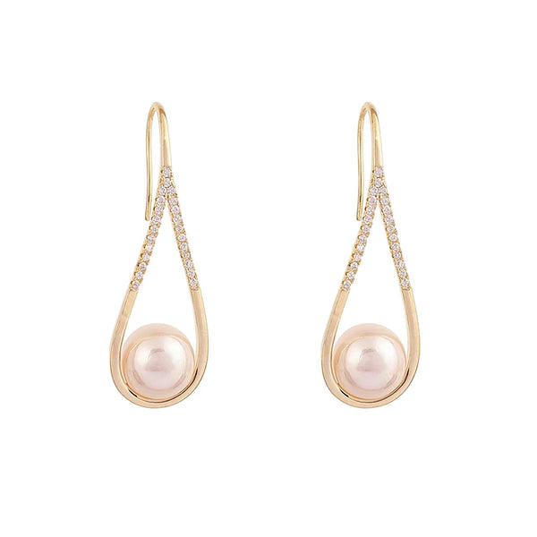 Earrings With Pearls Drops