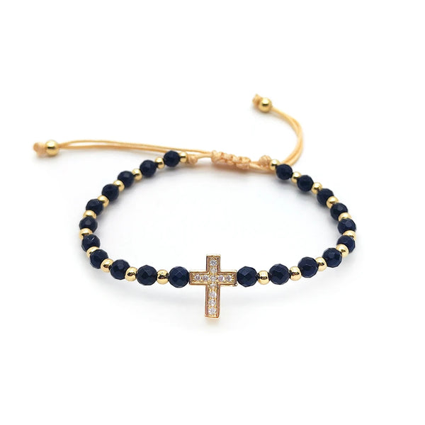 Evil Eye Cross Heart Pearl Bracelets