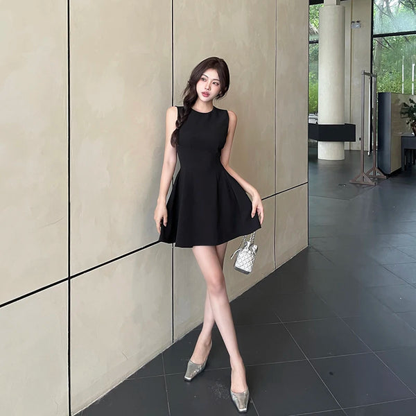 Fit And Flare Black Mini Dress