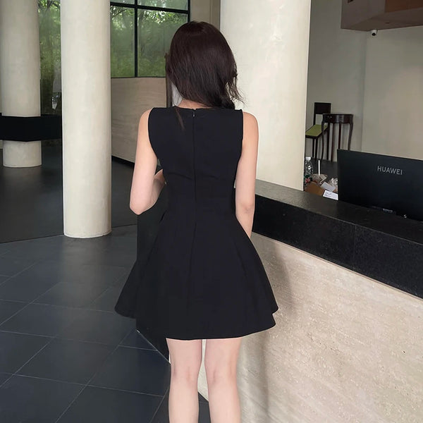 Fit And Flare Black Mini Dress