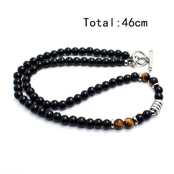 Fusion Black Pearls Necklace Men's