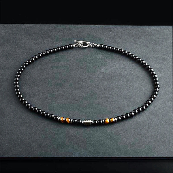 Fusion Black Pearls Necklace Men's