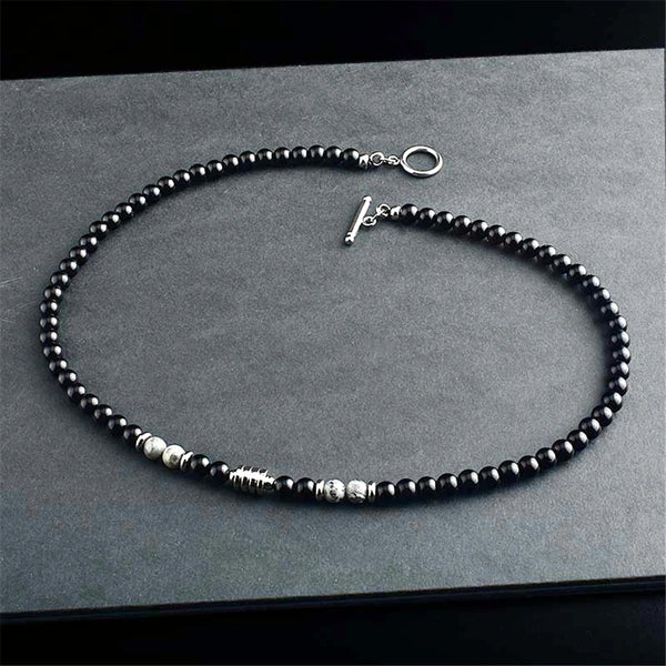 Fusion Black Pearls Necklace Men's