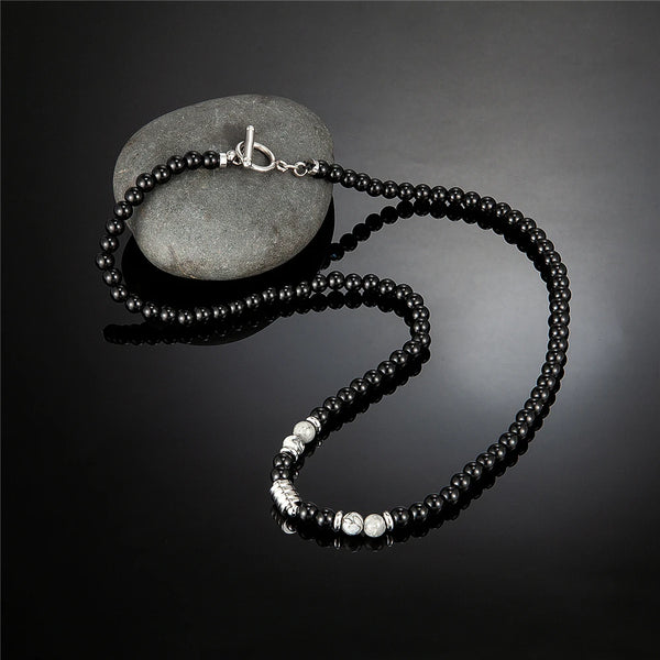 Fusion Black Pearls Necklace Men's