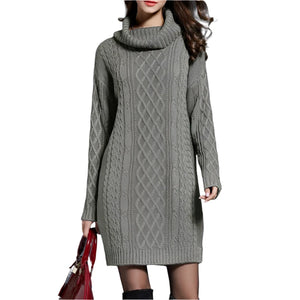 Knit Long Sleeve Winter Dress