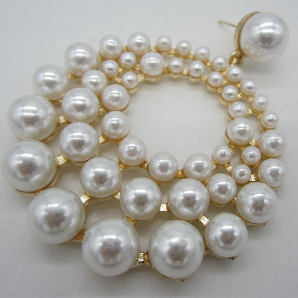 Large Pearl Earrings Drop