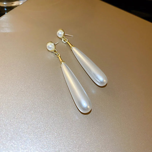 Long Pearl Earrings Drop