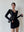 Long Sleeve Black Mini Bodycon Dress