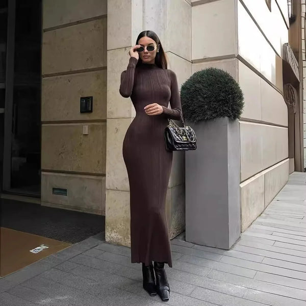 Long Sleeve Bodycon Maxi Dress