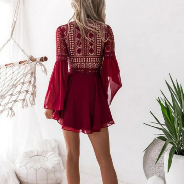 Long Sleeve Boho Dress