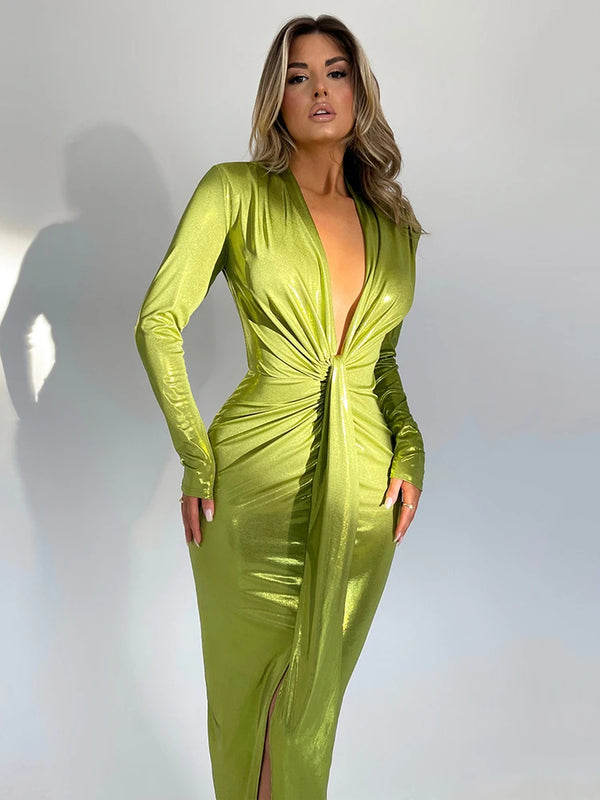 Long Sleeve Evening Dress