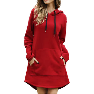 Long Sleeve Hooded Dress