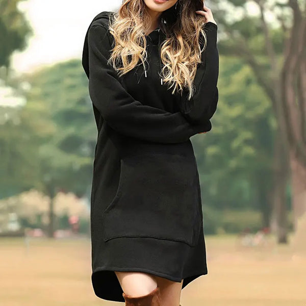 Long Sleeve Hooded Dress