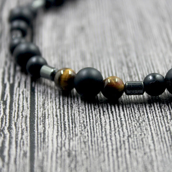 Men Black Pearl Necklace