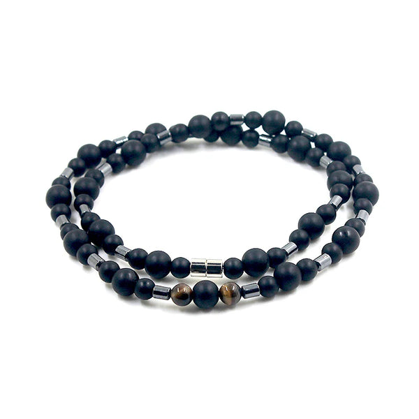 Men Black Pearl Necklace