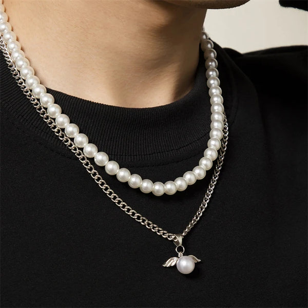 Men Pearl Necklaces