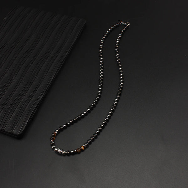 Men's Black Pearls Necklace