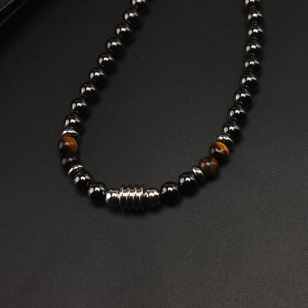 Men's Black Pearls Necklace