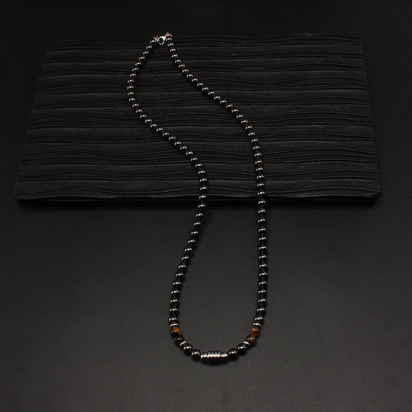 Men's Black Pearls Necklace