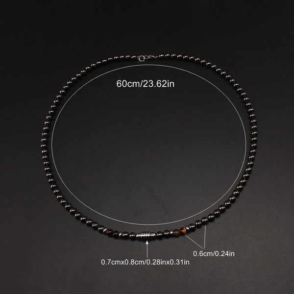 Men's Black Pearls Necklace