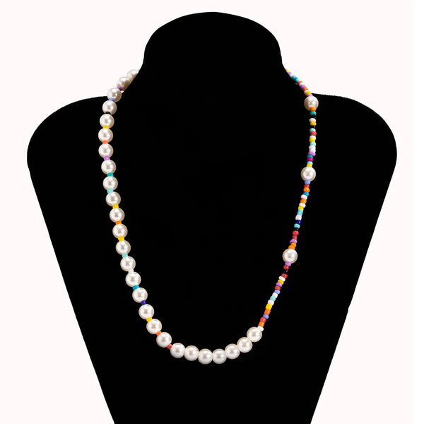 Mens Choker Pearl Necklace