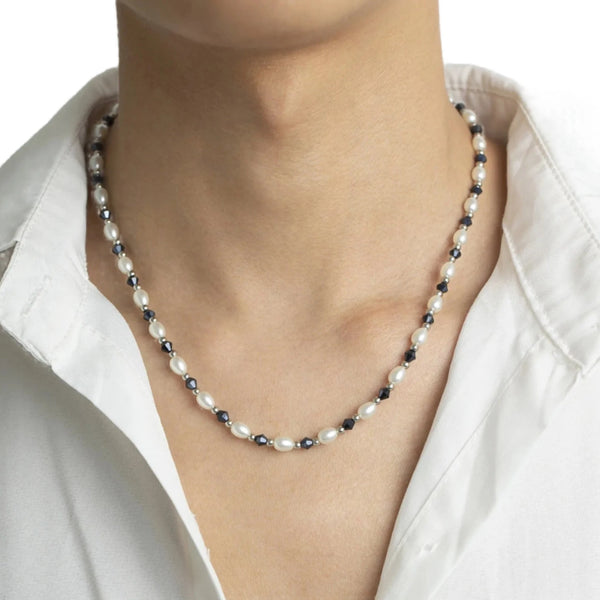 Mens Necklace With Pearls