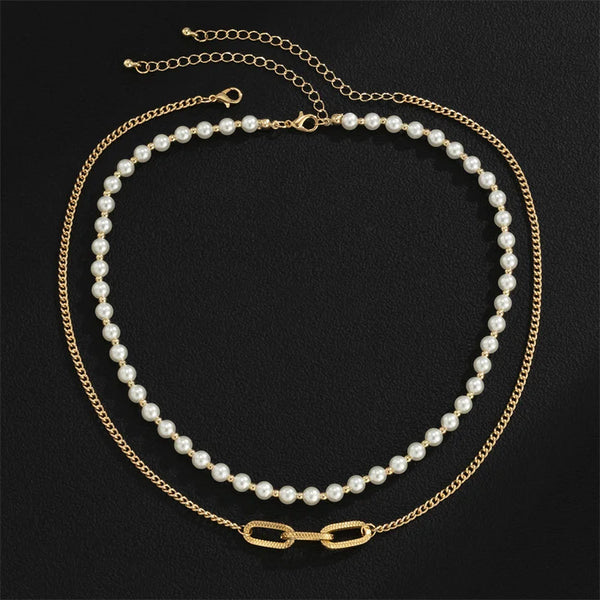 Men's Pearl Chain Necklace