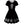 Moon Phase Black Mini Dress