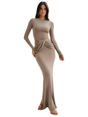 Party Long Dress With Sleeves