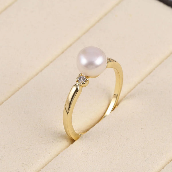 Pearl And Diamond Engagement Rings