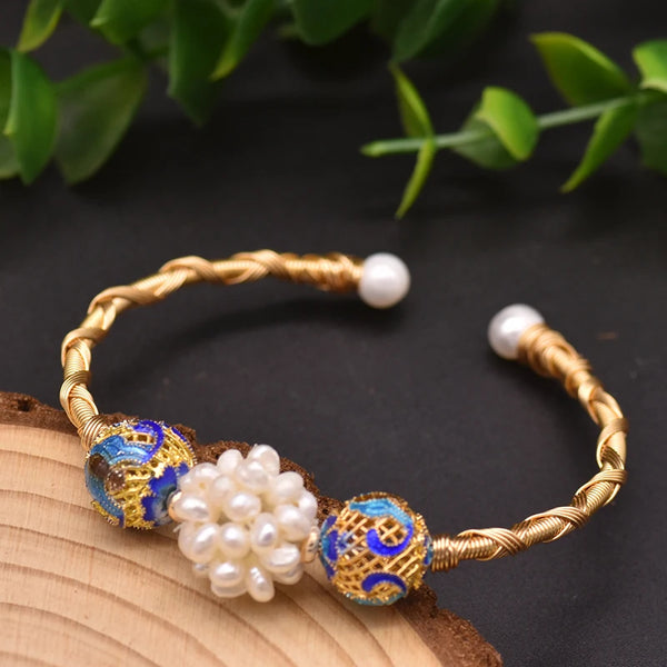 Pearl Cuff Design Bracelet