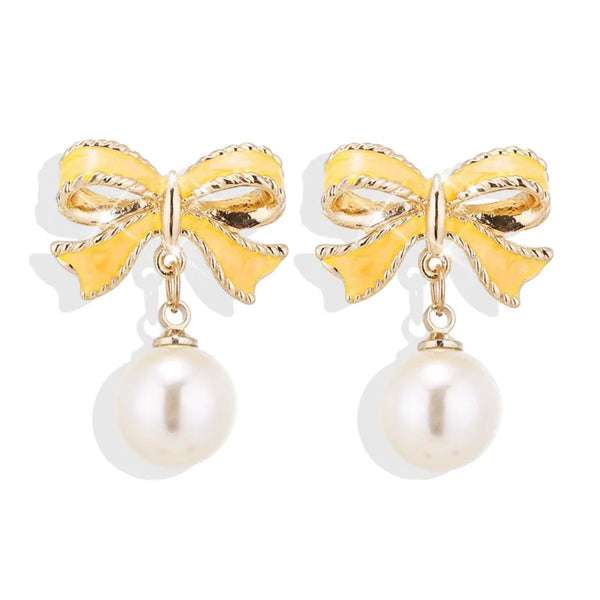 Pearl Drop Clip On Earrings