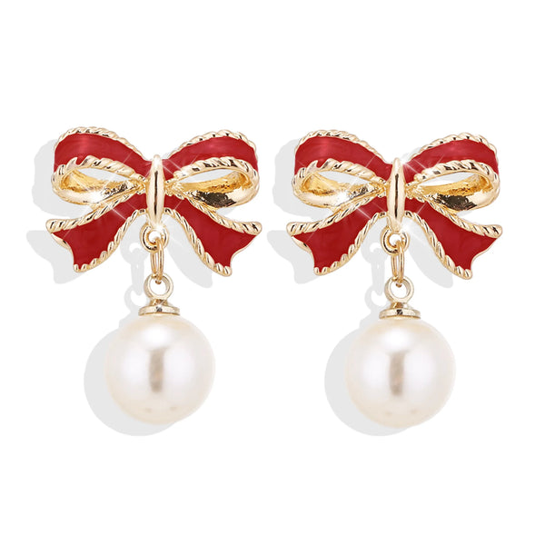 Pearl Drop Clip On Earrings