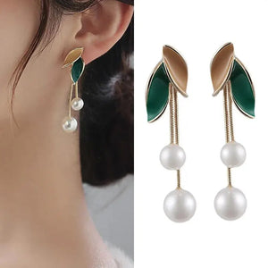 Pearl Drop Earrings Vintage