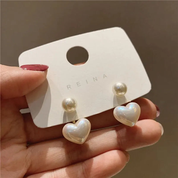 Pearl Love Drop Earrings