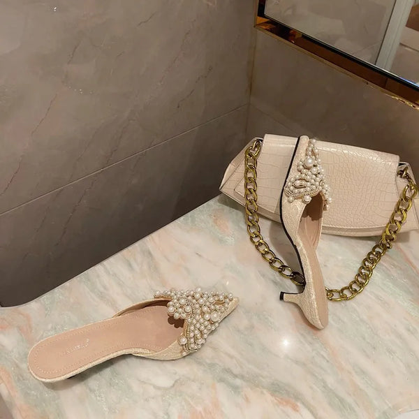 Pearl Pointed Heels