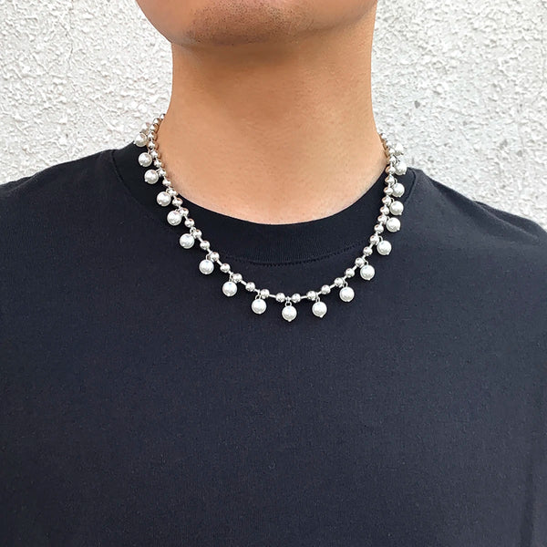 Pearls Necklace For Men's