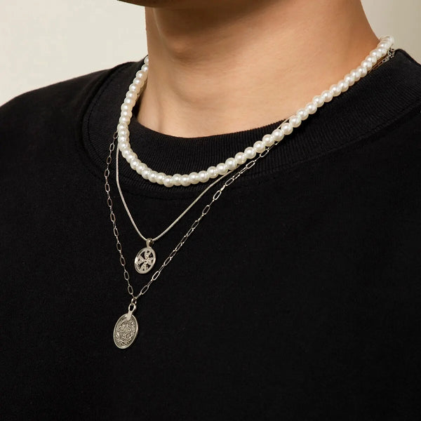 Pearls Necklaces Men