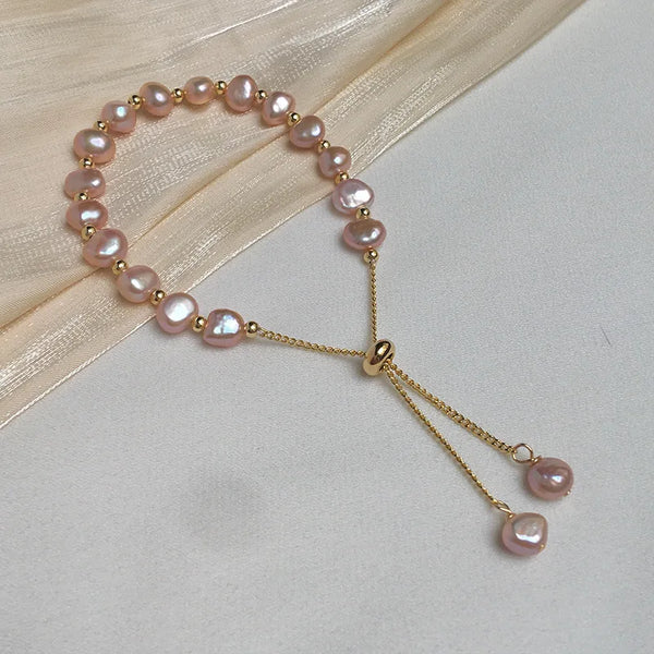 Pendant Adjustable Pearl Bracelet