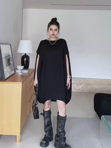 Casual Black Mini Dress