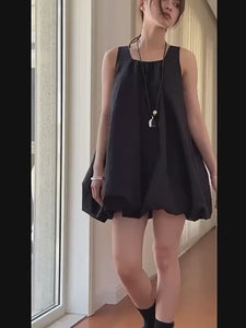 Black Sleeveless Mini Dress