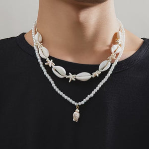 Shells Men's Pearl Necklaces