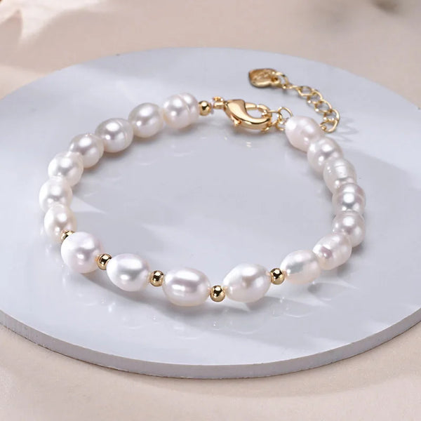 Rice Shape Freshwater Pearl Bracelet