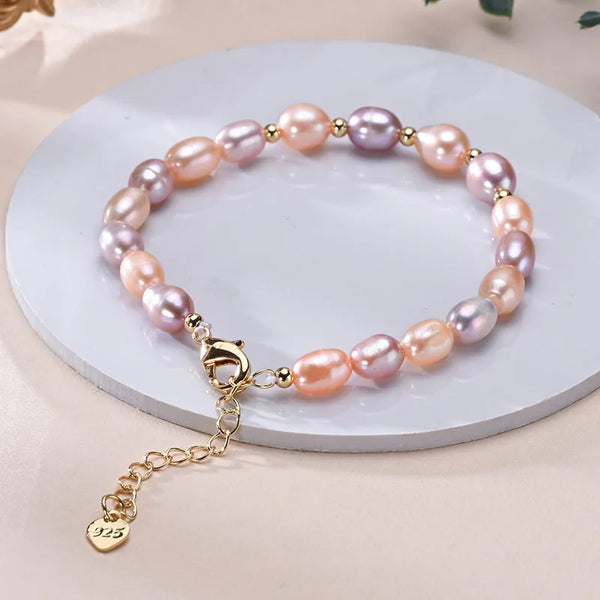 Rice Shape Freshwater Pearl Bracelet