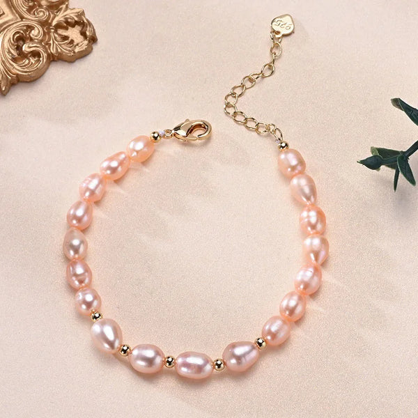 Rice Shape Freshwater Pearl Bracelet